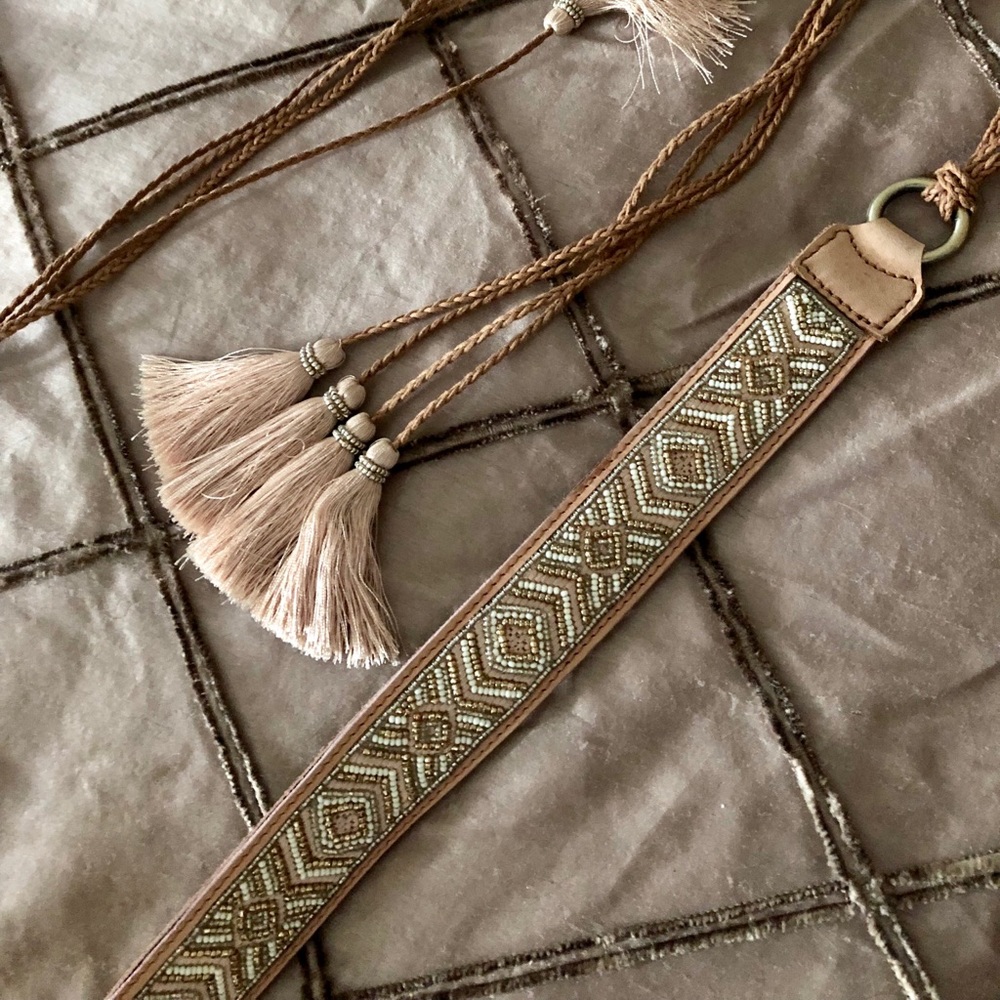 Lucky beaded belt.